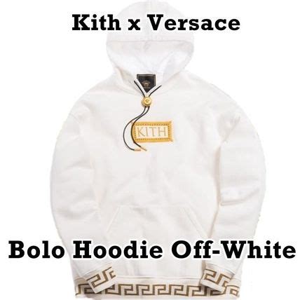 kith x versace bolo hoodie off white|Kith Kith x Versace Bolo Hoodie Off.